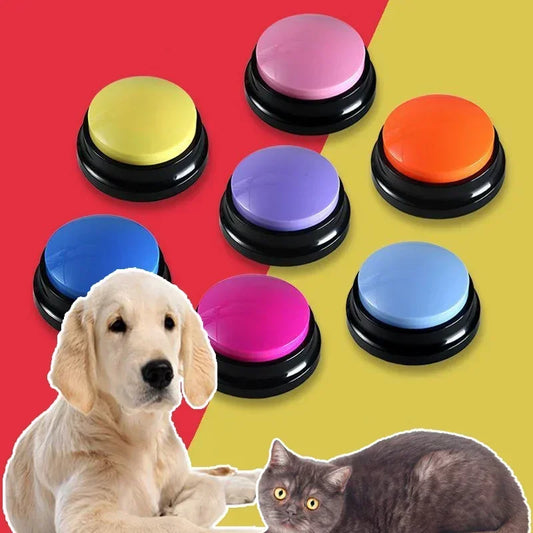 Botón de grabación de voz para entrenamiento de comunicación para mascotas