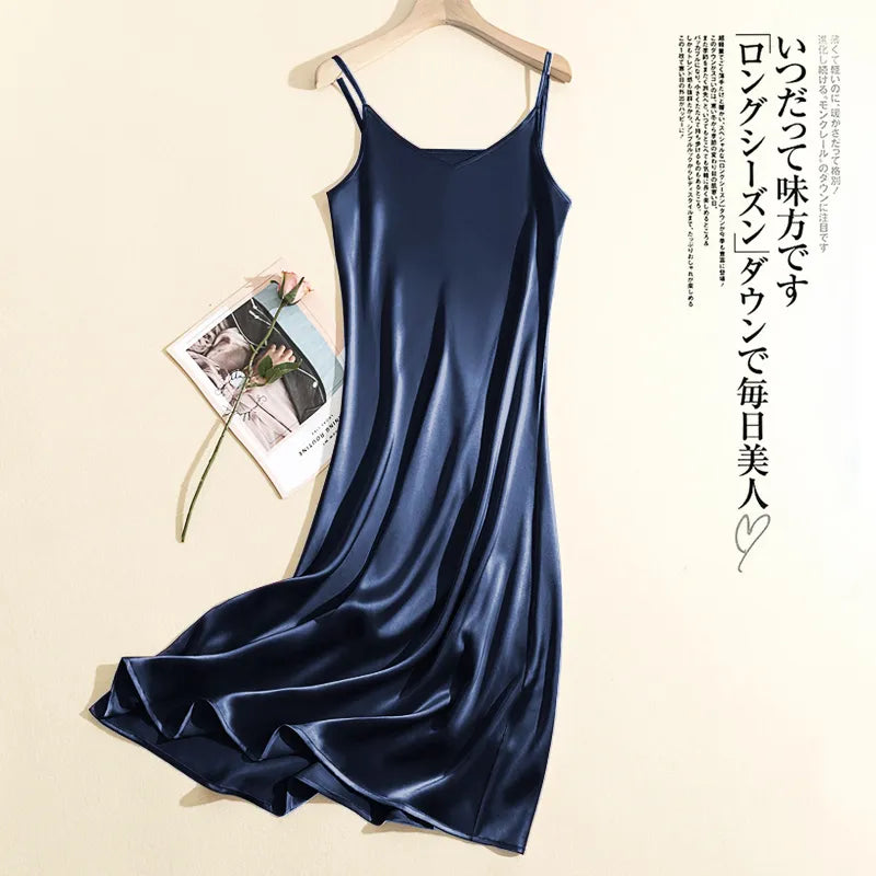 Vestidos elegantes de satín para verano