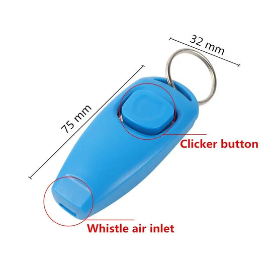 Silbato para perros y clicker multifuncional para entrenamiento 2-en-1
