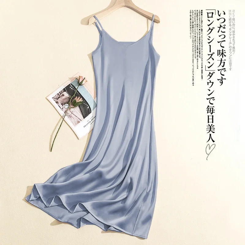 Vestidos elegantes de satín para verano