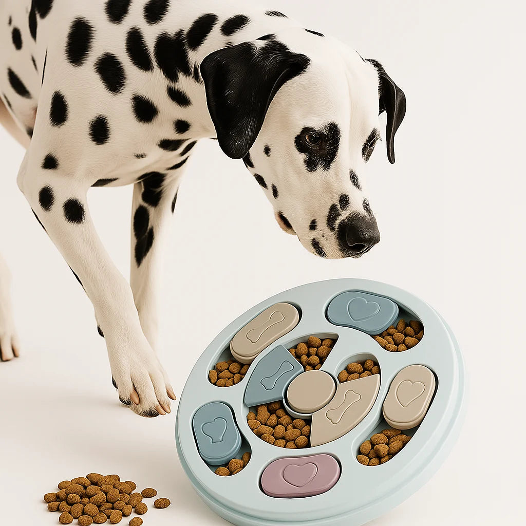 Dispensador de comida para mascotas de alimentación lenta