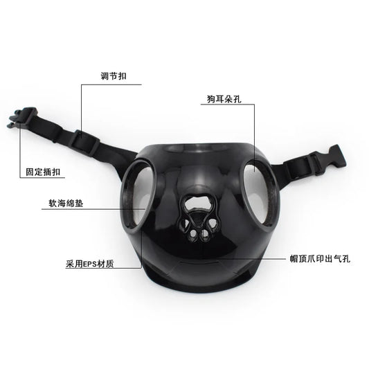 Casco de motocicleta para mascota