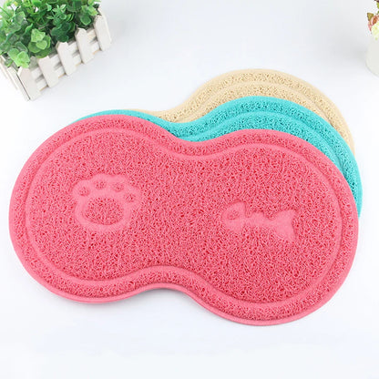 Alfombrilla antideslizante para platos de comida para mascotas
