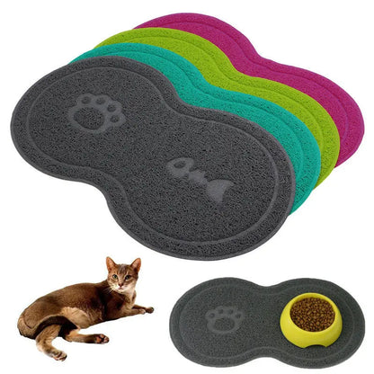 Alfombrilla antideslizante para platos de comida para mascotas