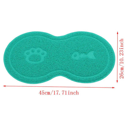 Alfombrilla antideslizante para platos de comida para mascotas