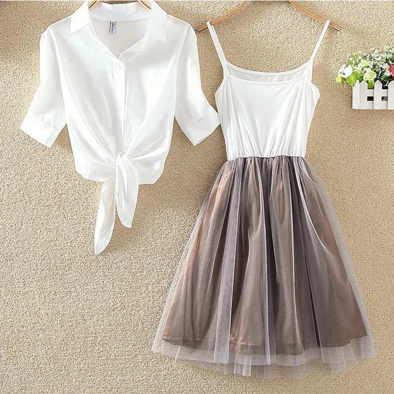 Blusa blanca de verano para mujer