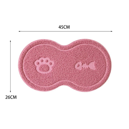 Alfombrilla antideslizante para platos de comida para mascotas