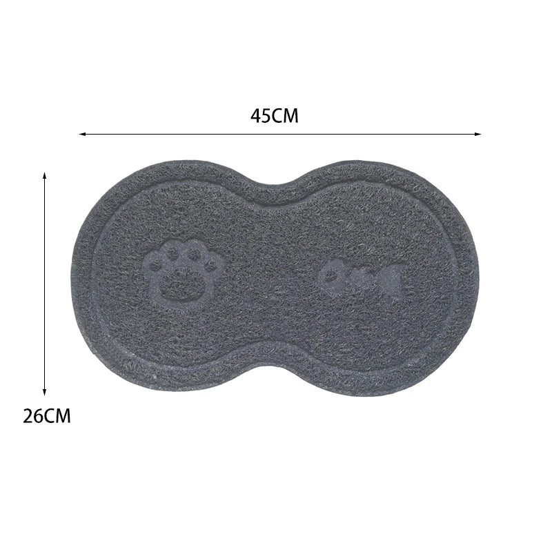 Alfombrilla antideslizante para platos de comida para mascotas