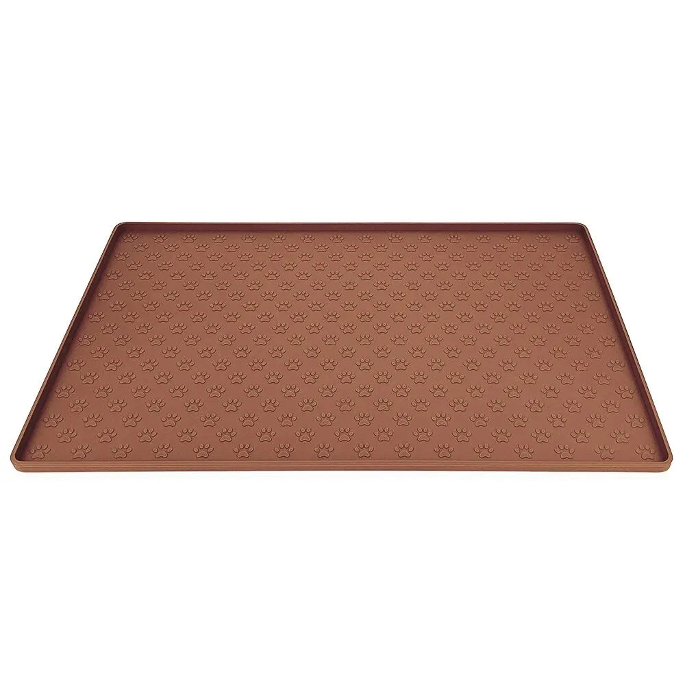 Tapete de silicona impermeable y antideslizante para platos de comida de mascotas