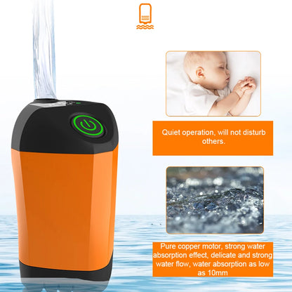 Ducha eléctrica portátil para camping impermeable con pantalla digital