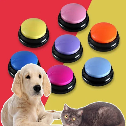 Botón de grabación de voz para entrenamiento de comunicación para mascotas