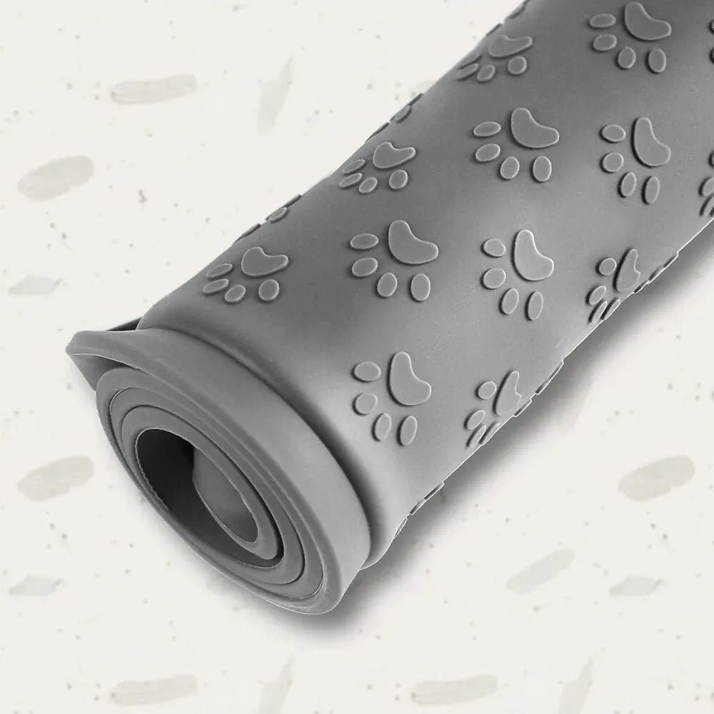 Tapete de silicona impermeable y antideslizante para platos de comida de mascotas