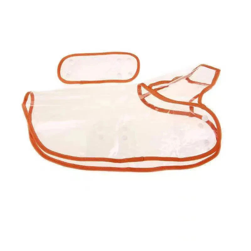 Impermeable transparente con capucha para mascotas pequeñas