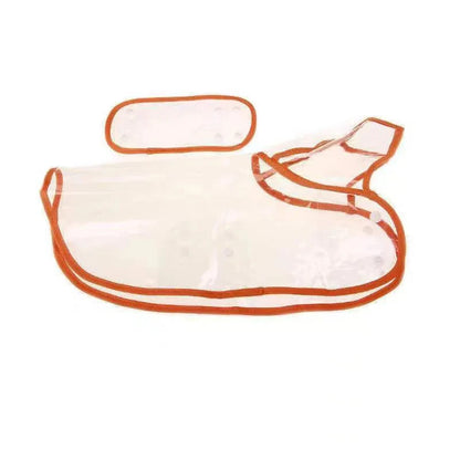 Impermeable transparente con capucha para mascotas pequeñas