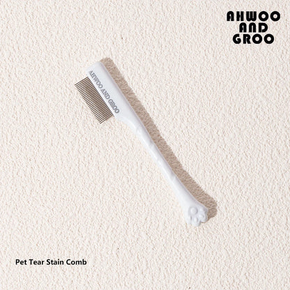 Set de peine y tijeras para limpieza facial de mascotas