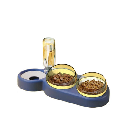 Comedero para gatos antivuelco con fuente de agua