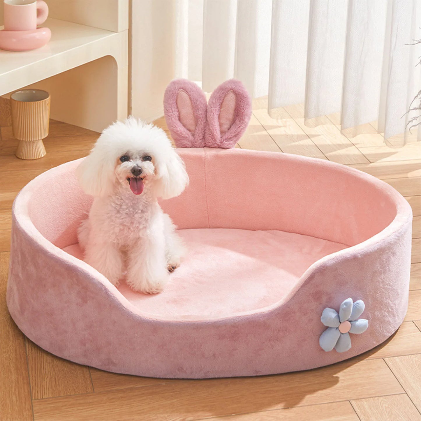 Cama desmontable, suave, cómoda, cálida y lavable para mascotas