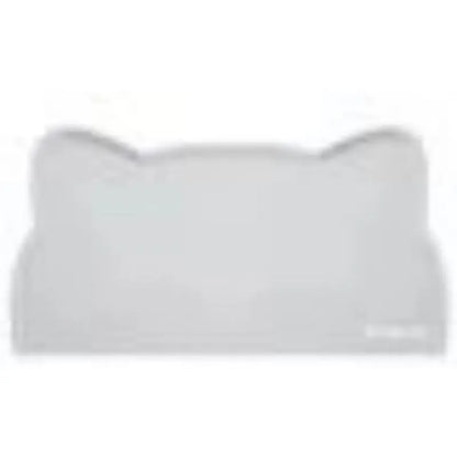 Tapete de silicona fácil de limpiar, antideslizante e impermeable de secado rápido con forma de gato para platos de comida y agua