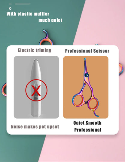 Tijeras de acero inoxidable para el pelo de mascotas