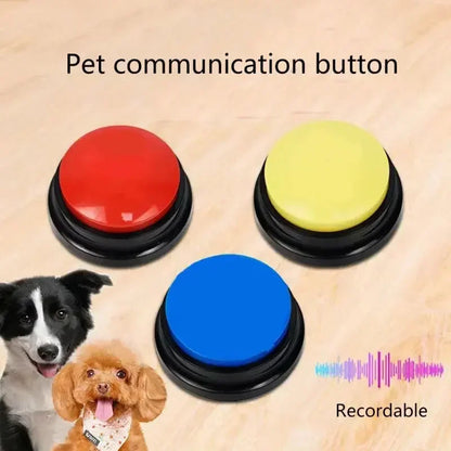 Botón de grabación de voz para entrenamiento de comunicación para mascotas