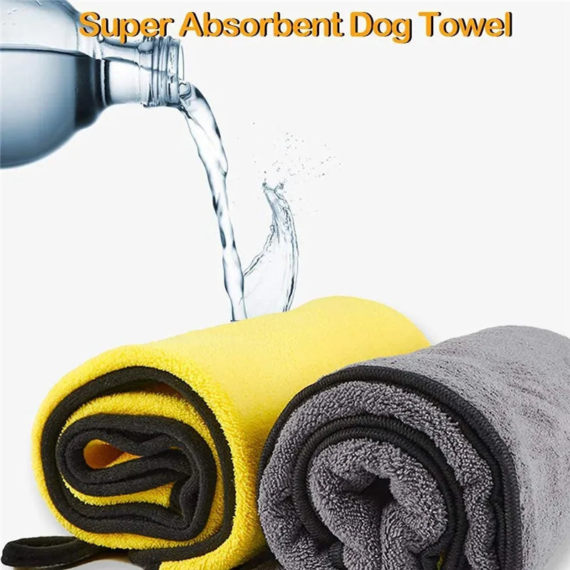 Toalla de baño de microfibra para mascotas