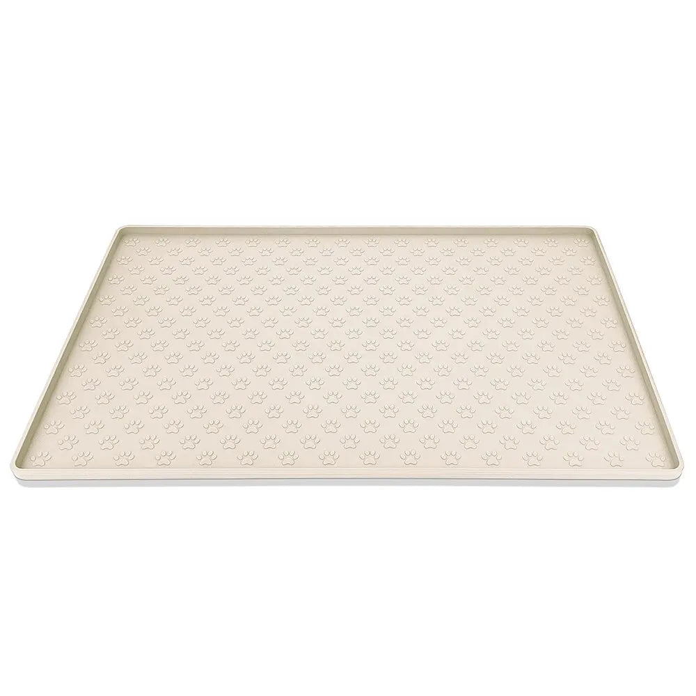 Tapete de silicona impermeable y antideslizante para platos de comida de mascotas