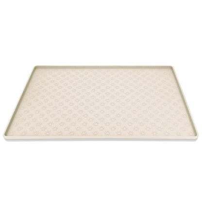 Tapete de silicona impermeable y antideslizante para platos de comida de mascotas