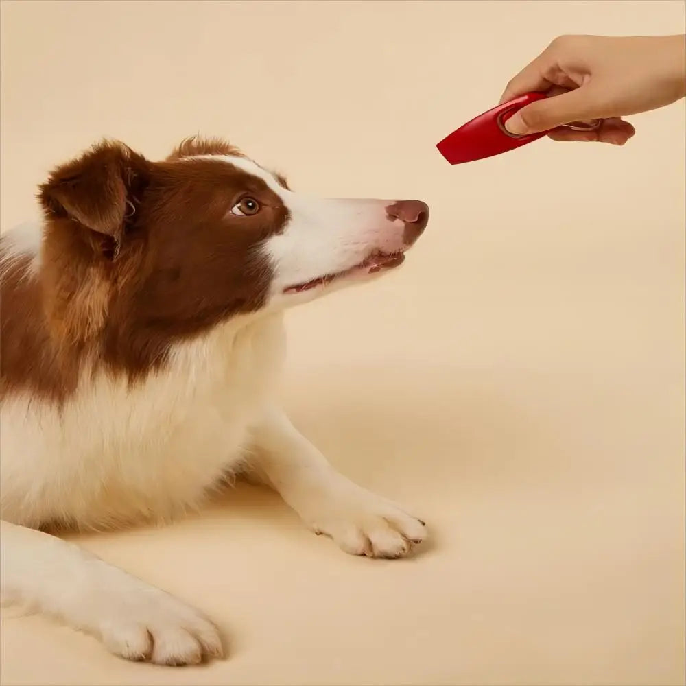 Silbato para perros y clicker multifuncional para entrenamiento 2-en-1
