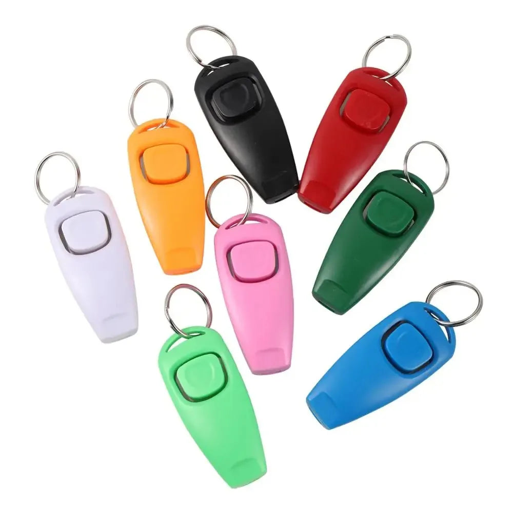 Silbato para perros y clicker multifuncional para entrenamiento 2-en-1
