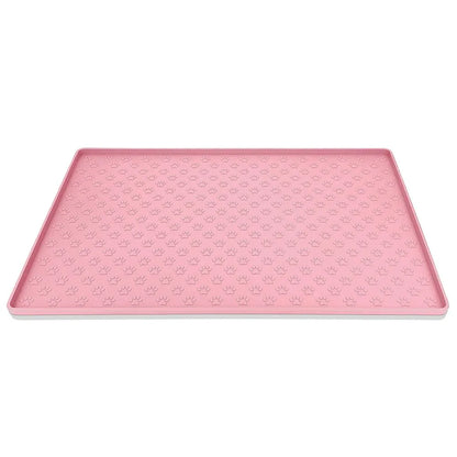 Tapete de silicona impermeable y antideslizante para platos de comida de mascotas