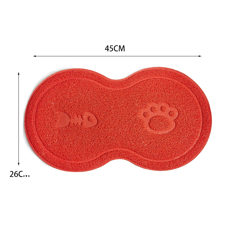 Alfombrilla antideslizante para platos de comida para mascotas