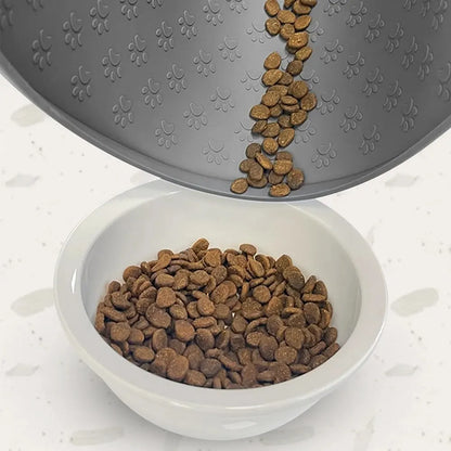 Tapete de silicona impermeable y antideslizante para platos de comida de mascotas