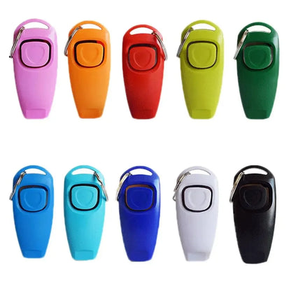 Silbato para perros y clicker multifuncional para entrenamiento 2-en-1