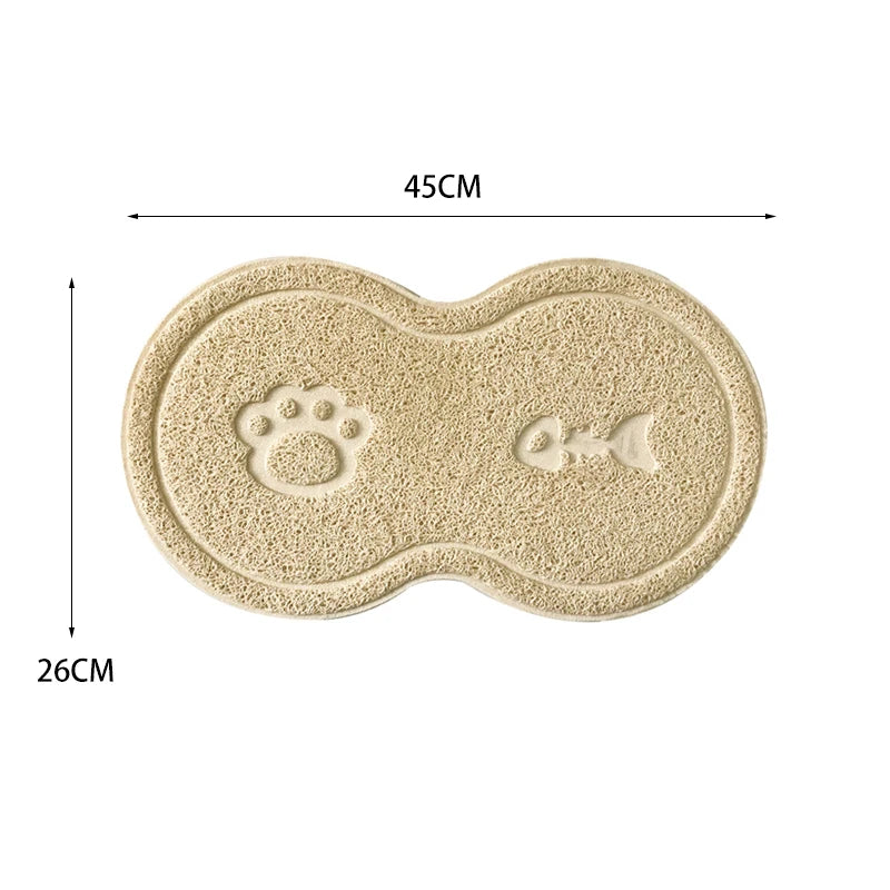 Alfombrilla antideslizante para platos de comida para mascotas