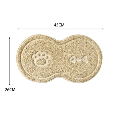 Alfombrilla antideslizante para platos de comida para mascotas