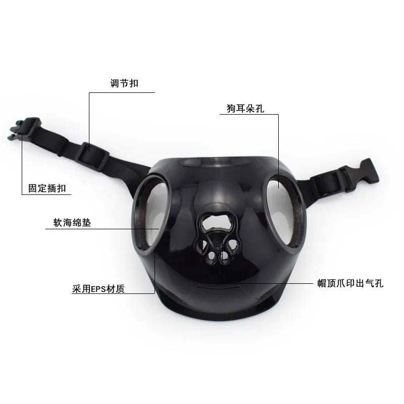 Casco de motocicleta para mascota