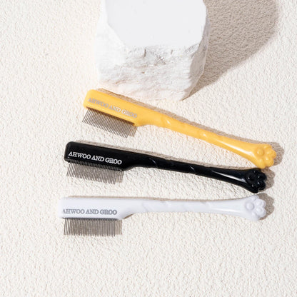 Set de peine y tijeras para limpieza facial de mascotas