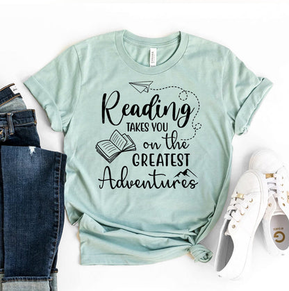 Camiseta de Lectura que Te Lleva a las Mejores Aventuras