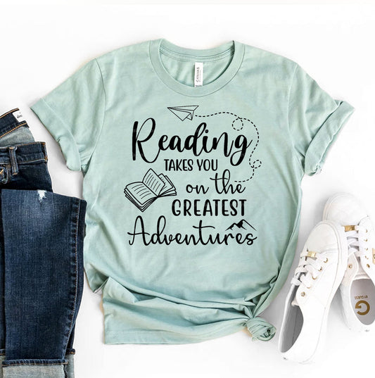 Camiseta de Lectura que Te Lleva a las Mejores Aventuras