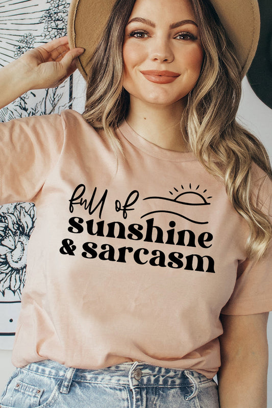 Camiseta Lleno de Sol y Sarcasmo